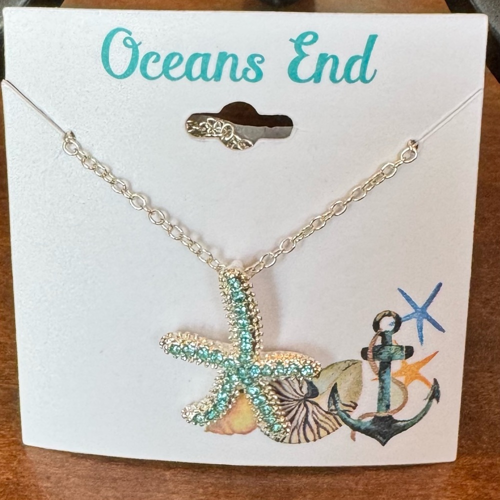 Silver Starfish Necklace